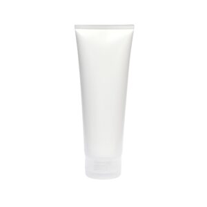 Blank white cosmetic tube pack of cream or gel