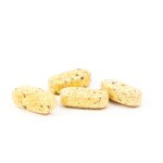 Multivitamin tablets on a white background.